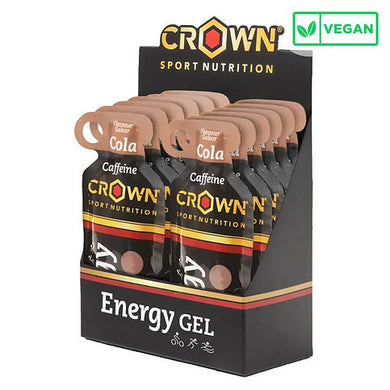 CROWN SPORT NUTRITION - Cola Caffeine Energy Gel - 40g x 12 (box)